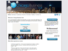 Tablet Screenshot of chicagobusinessclub.com